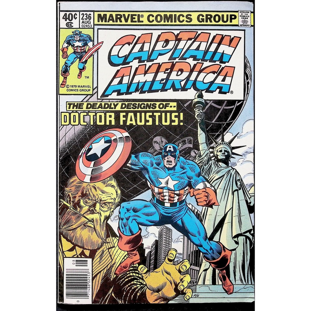 Captain America #236 Newsstand Marvel comic book 1979